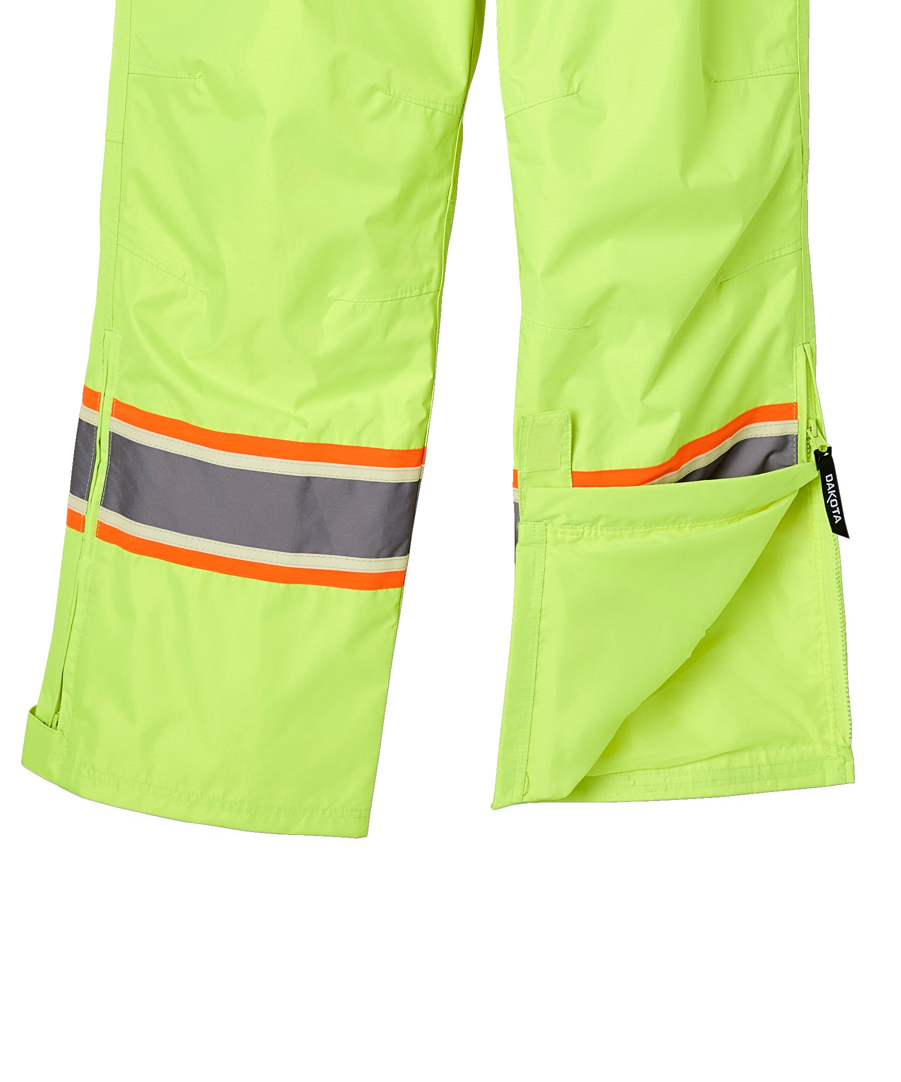 Pantalon doublé à taille élastique en tissu à 150&nbsp;deniers indéchirable avec ruban VizLiteMD de niveau&nbsp;2 pour hommes, Dakota WorkPro Series