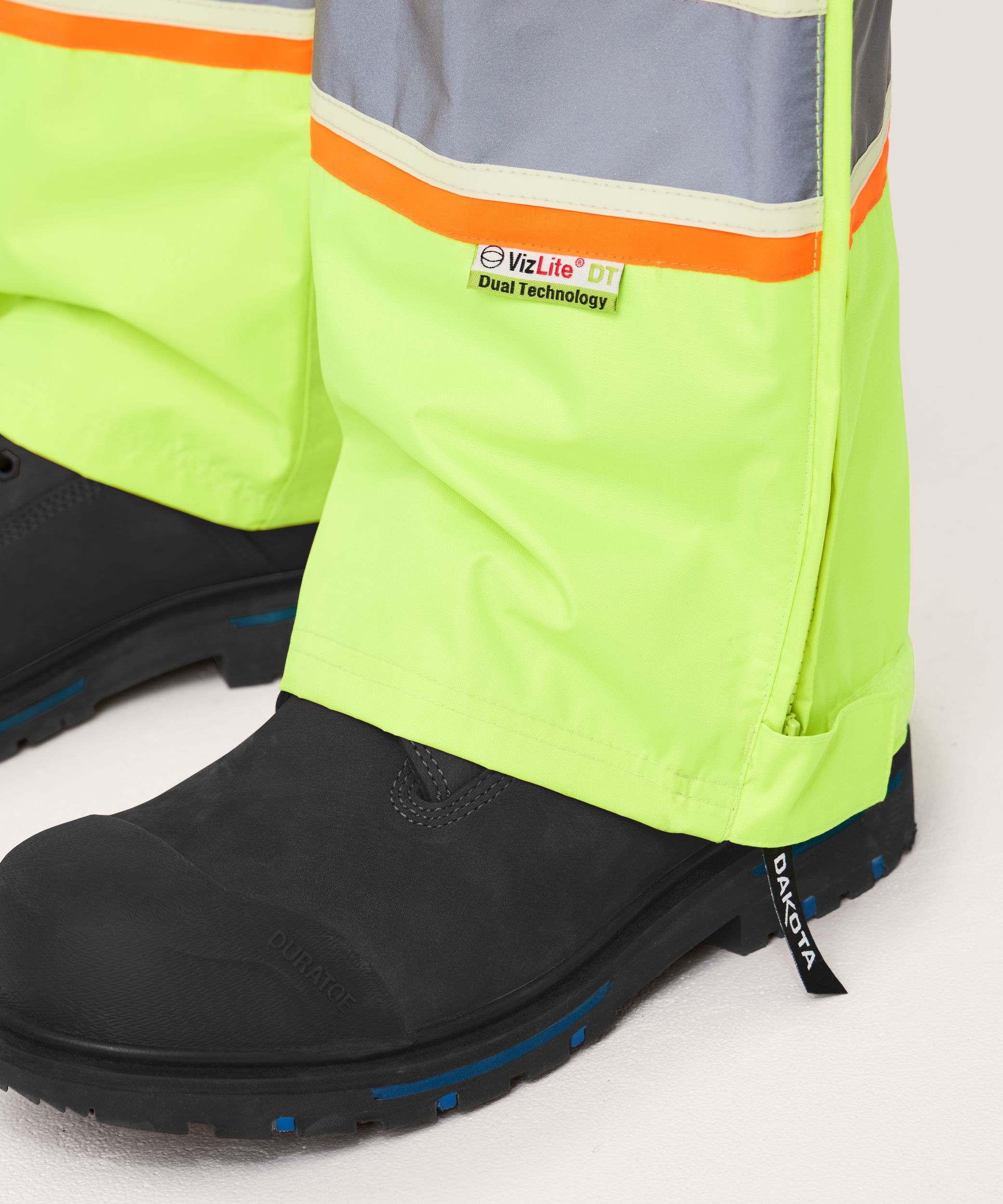 Pantalon doublé à taille élastique en tissu à 150&nbsp;deniers indéchirable avec ruban VizLiteMD de niveau&nbsp;2 pour hommes, Dakota WorkPro Series