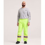 Dakota WorkPro Series Men's VizLite® Class 2 Lined 150D Ripstop Elastic Waist Pants Front_Flat