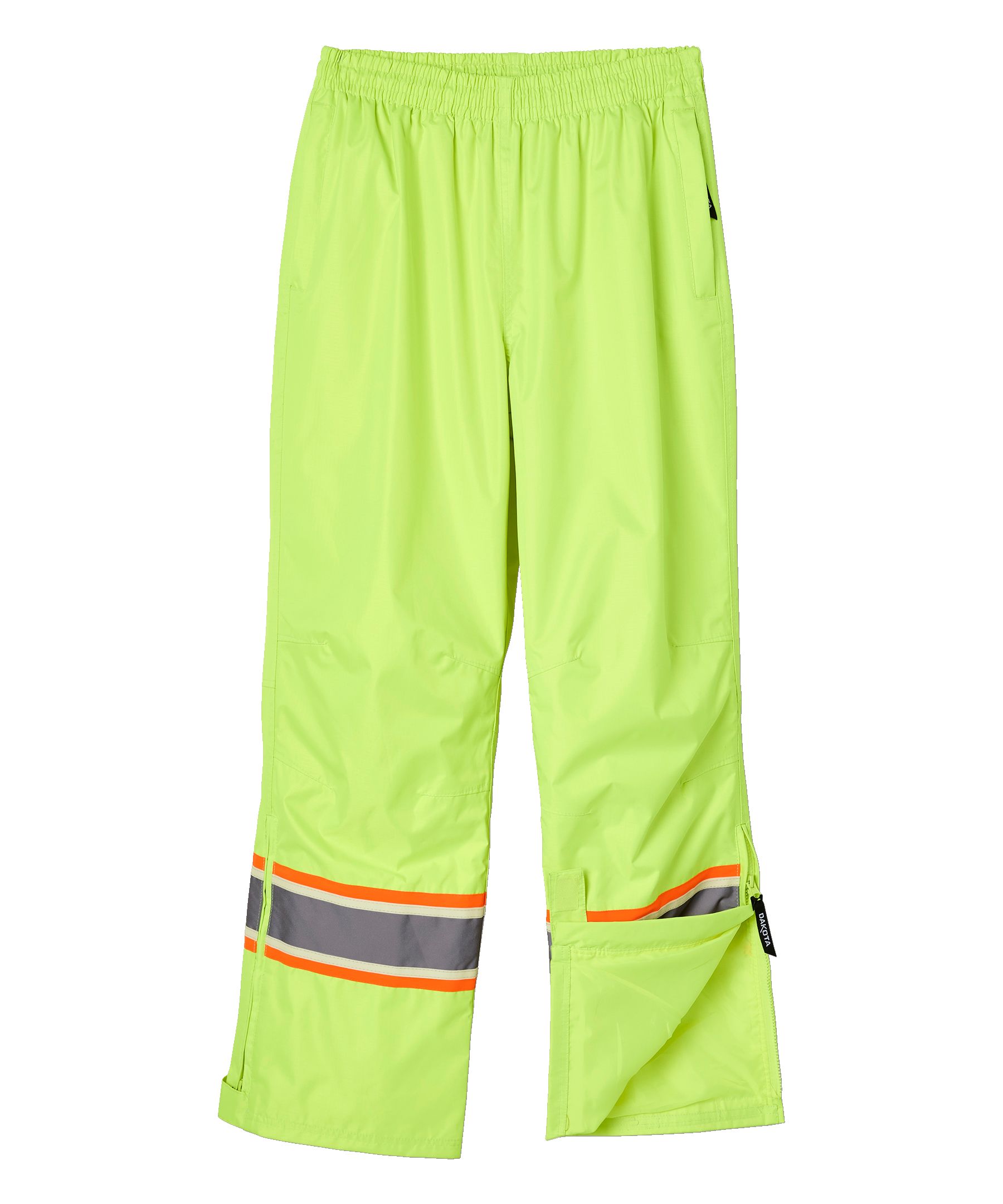 Pantalon doublé à taille élastique en tissu à 150&nbsp;deniers indéchirable avec ruban VizLiteMD de niveau&nbsp;2 pour hommes, Dakota WorkPro Series