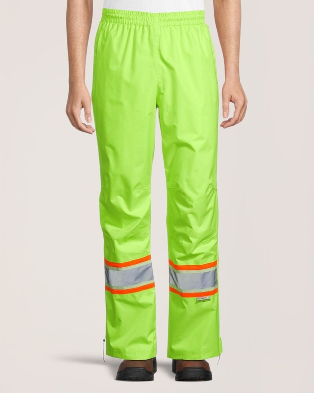 Pantalon doublé à taille élastique en tissu à 150 deniers indéchirable avec ruban VizLiteMD de niveau 2 pour hommes, Dakota WorkPro Series