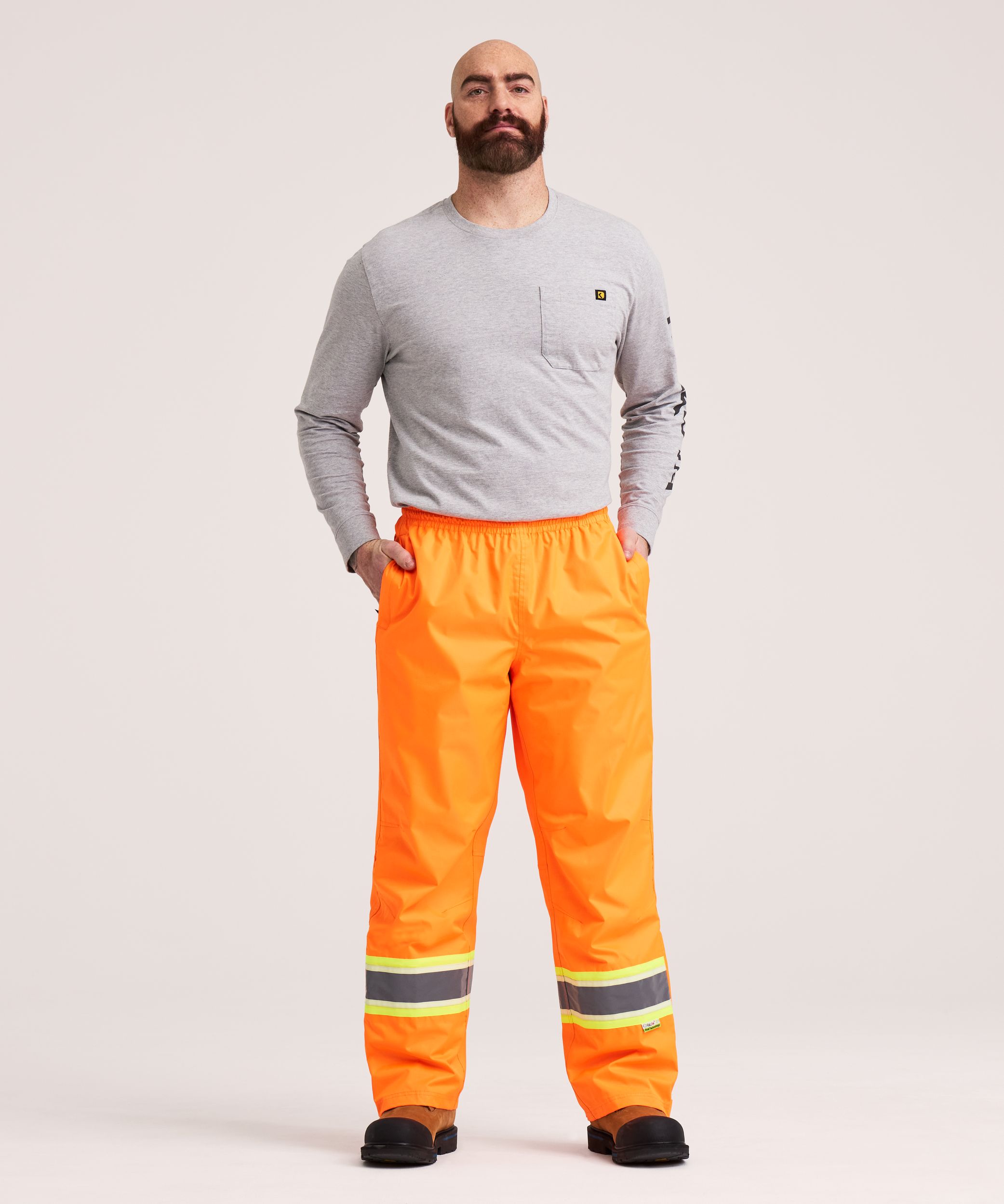 Dakota WorkPro Series Men's VizLite® Class 2 Lined 150D Ripstop Elastic Waist Pants