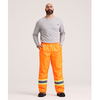 Pantalon doublé à taille élastique en tissu à 150&nbsp;deniers indéchirable avec ruban VizLiteMD de niveau&nbsp;2 pour hommes, Dakota WorkPro Series