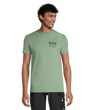 T-shirt à manches courtes en coton avec logo à la poitrine pour hommes, Helly Hansen Workwear