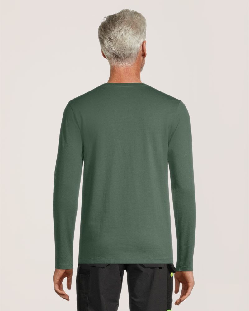 Helly Hansen Workwear Men's Sleeve Logo Cotton Long Sleeve T Shirt