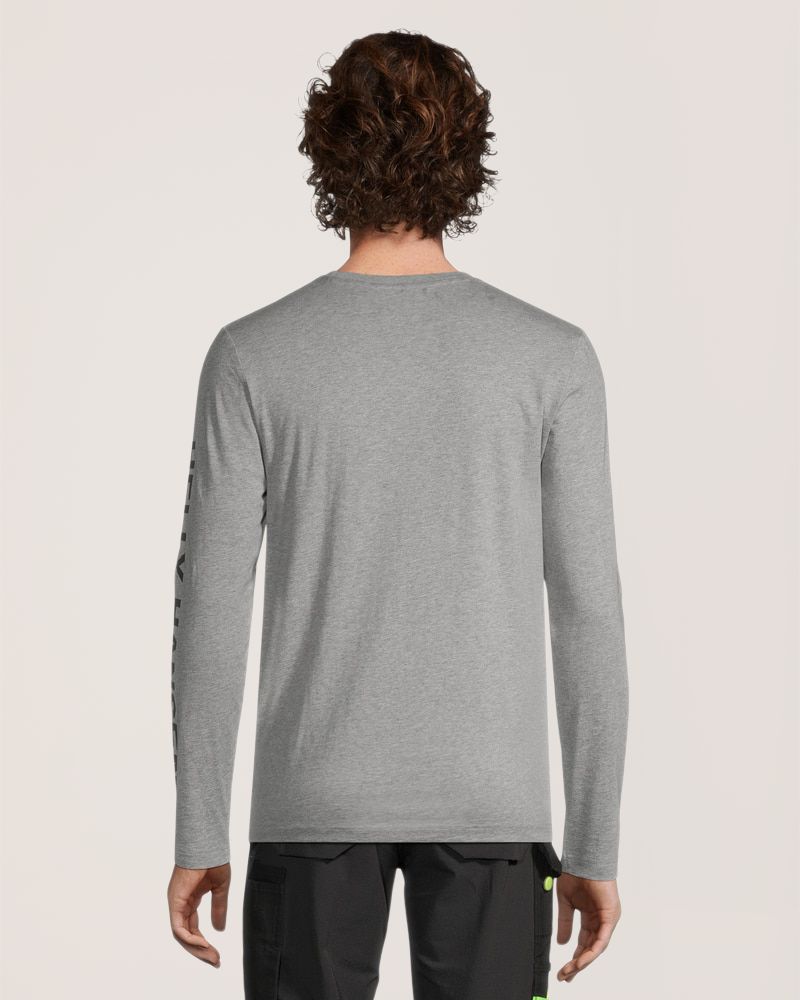 Helly Hansen Workwear Men's Sleeve Logo Cotton Long Sleeve T Shirt