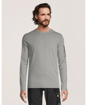 Helly Hansen Workwear Men's Sleeve Logo Cotton Long Sleeve T Shirt