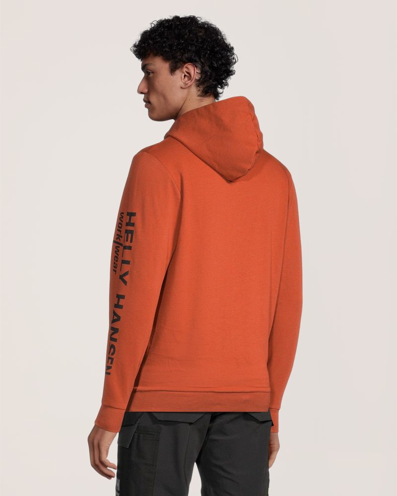 Helly Hansen Workwear Men's Sleeve Logo Hooded Sweatshirt