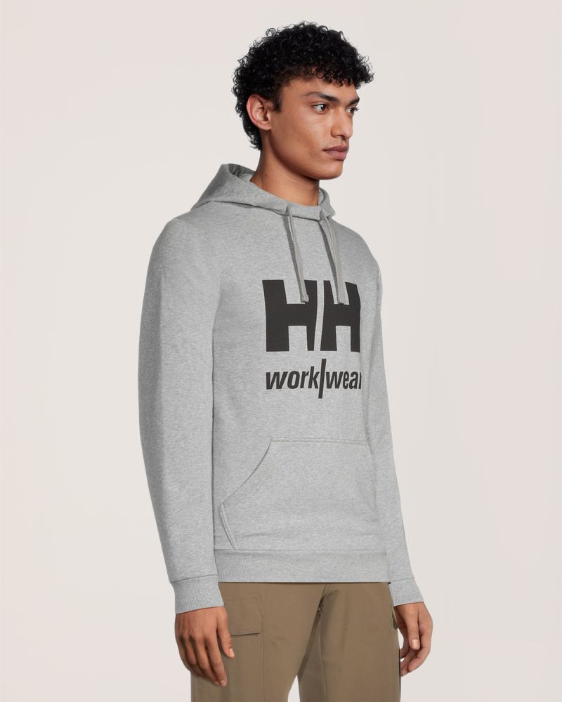Helly Hansen Workwear Men's Sleeve Logo Hooded Sweatshirt