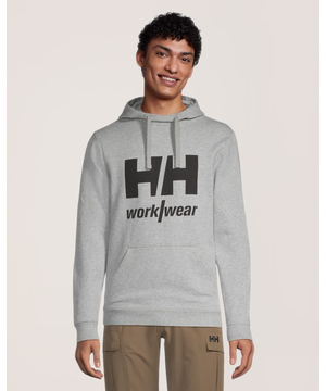 Chandail en molleton à capuche avec logo sur la manche pour hommes, Helly Hansen Workwear