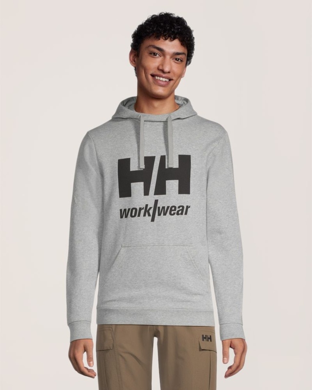 Chandail en molleton à capuche avec logo sur la manche pour hommes, Helly Hansen Workwear