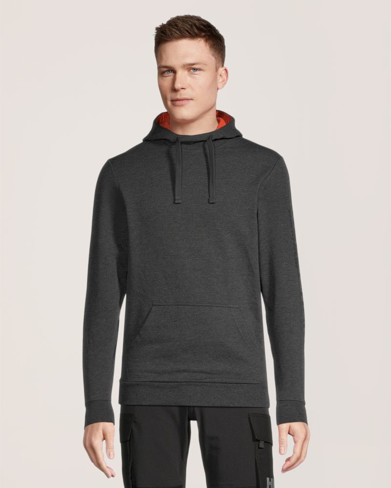 Chandail en molleton à capuche avec logo sur la manche pour hommes, Helly Hansen Workwear