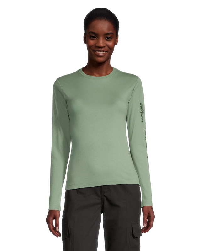 Helly Hansen Workwear Women's Sleeve Logo Cotton Long Sleeve T Shirt