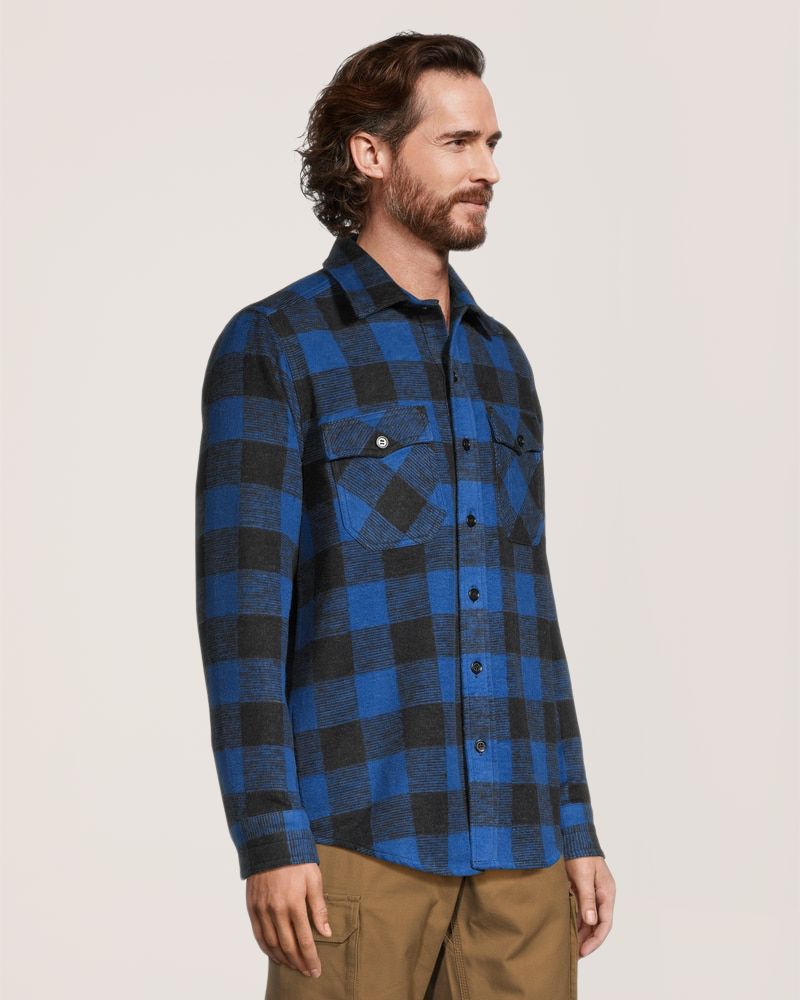 Chemise en flanelle non doublée pour hommes, série WorkPro, Dakota,