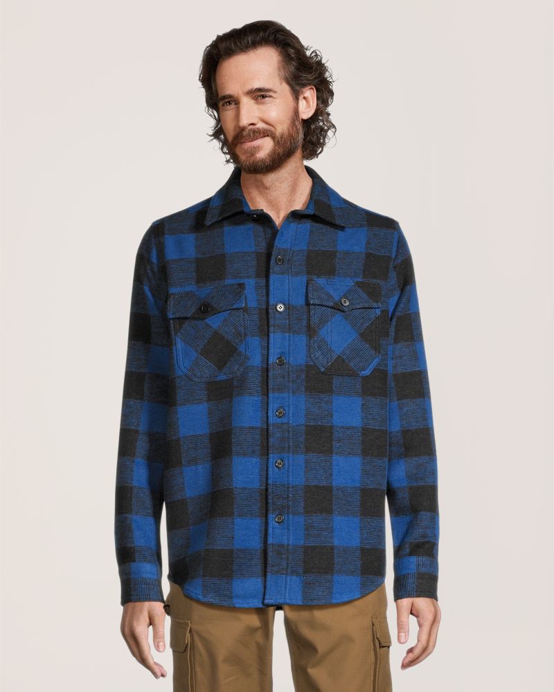 Chemise en flanelle non doublée pour hommes, série WorkPro, Dakota,