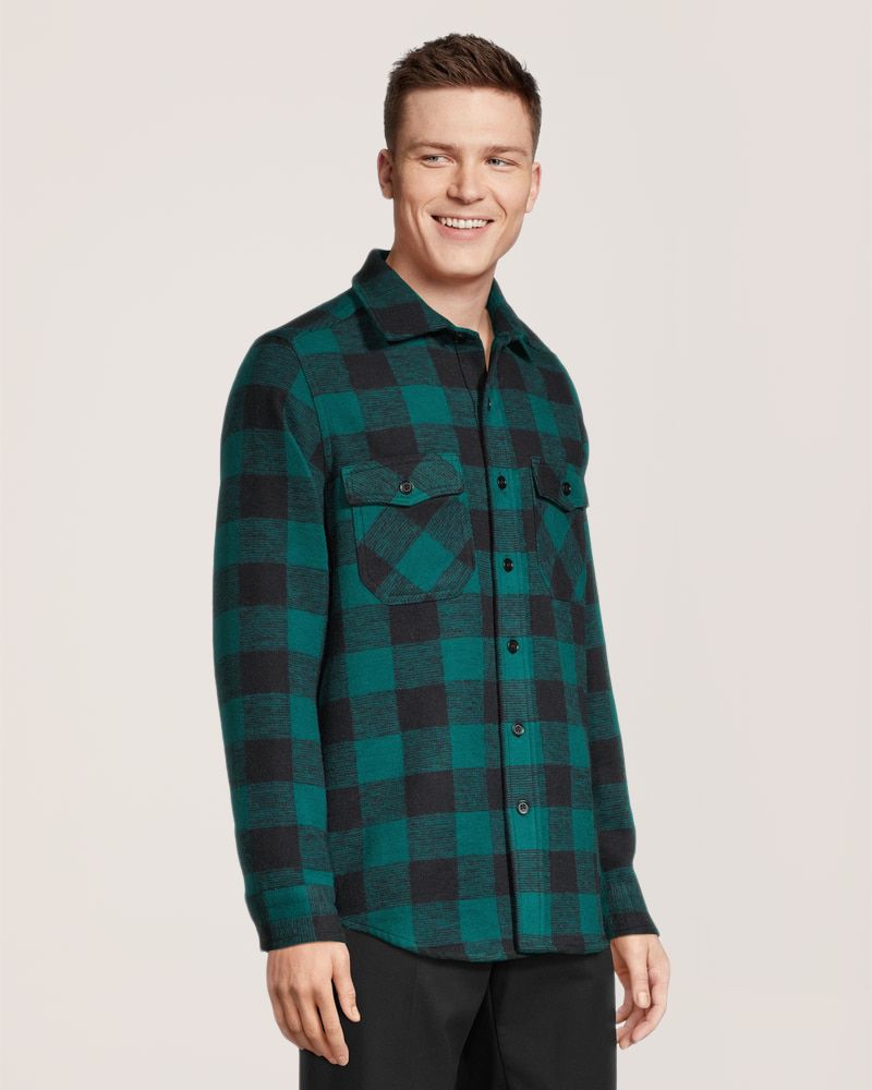 Chemise en flanelle non doublée pour hommes, série WorkPro, Dakota,