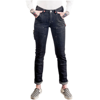 Pantalon de travail à coupe étroite et à taille mi-basse pour femmes, Dovetail Workwear, Maven Front_Flat