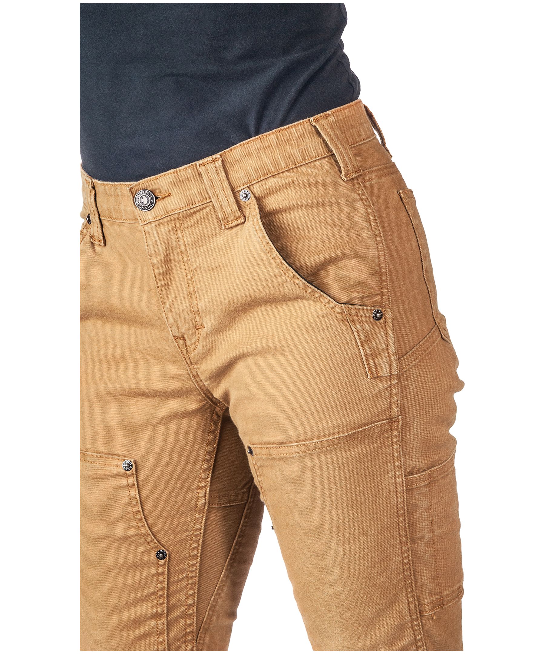 Dovetail Women's Maven X Canvas Mid Rise Slim Leg Work Pants