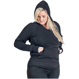 Chandail à capuche en molleton à encolure en V avec poche kangourou pour femmes, Dovetail Workwear, Anna Front_Three_Fourths_Angled_Right