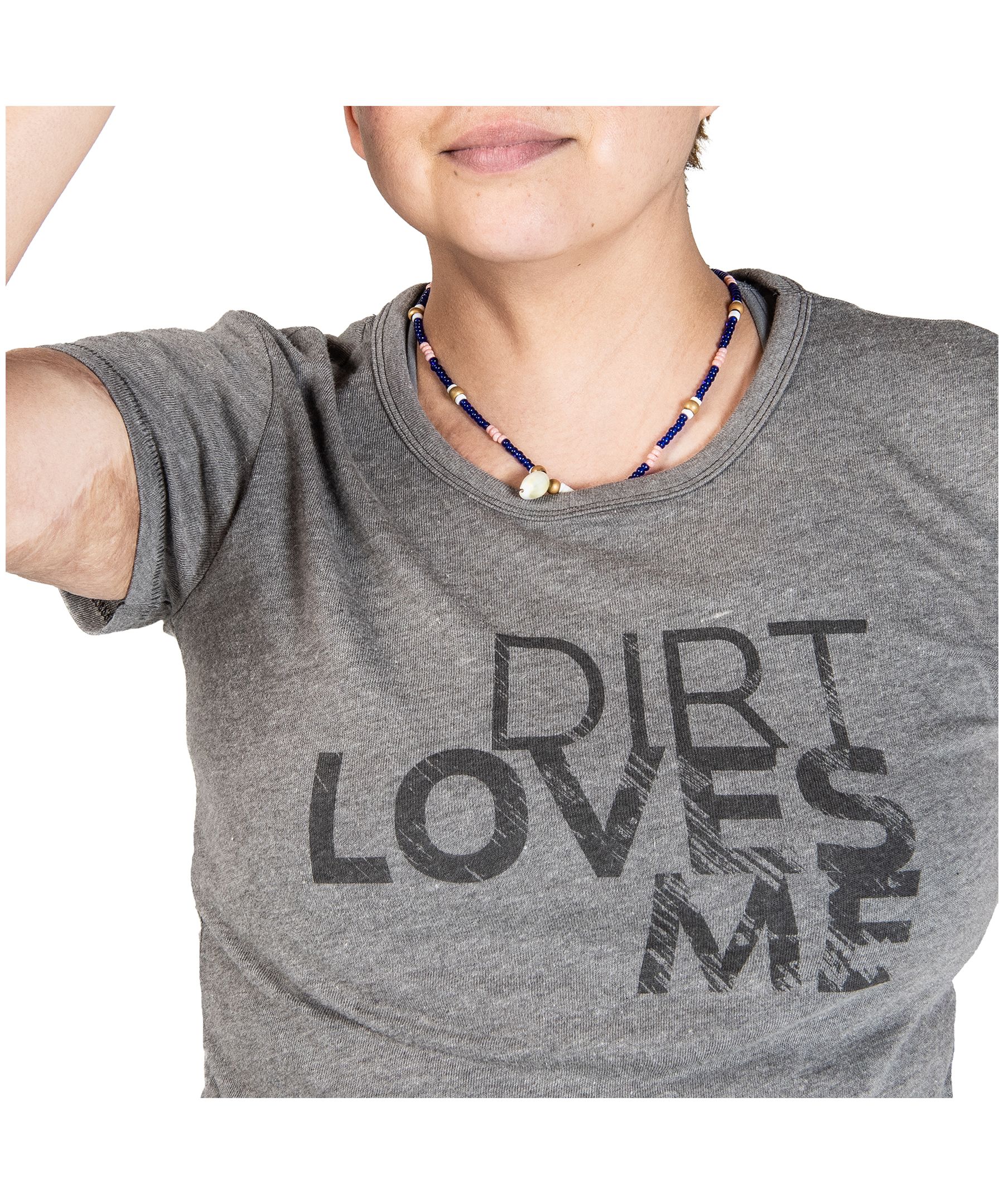 Dovetail Women's Dirt Graphic Crewneck Work T-Shirt