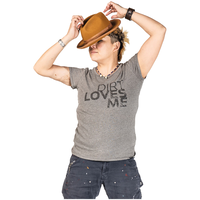 Dovetail Women's Dirt Graphic Crewneck Work T Shirt Front_Flat