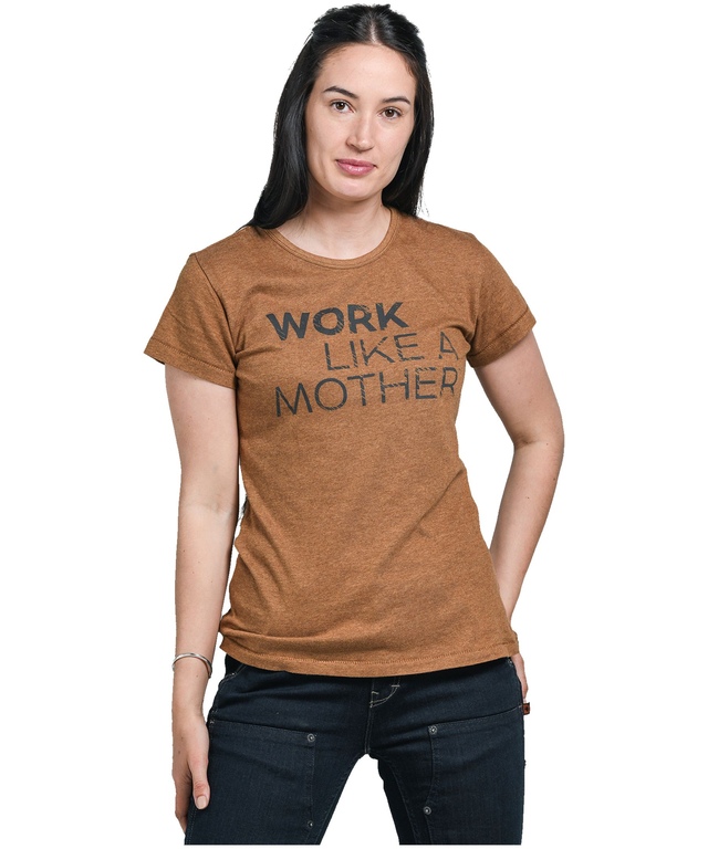 T-shirt de travail à col ras du cou avec graphique pour femmes, Dovetail Workwear, Mother