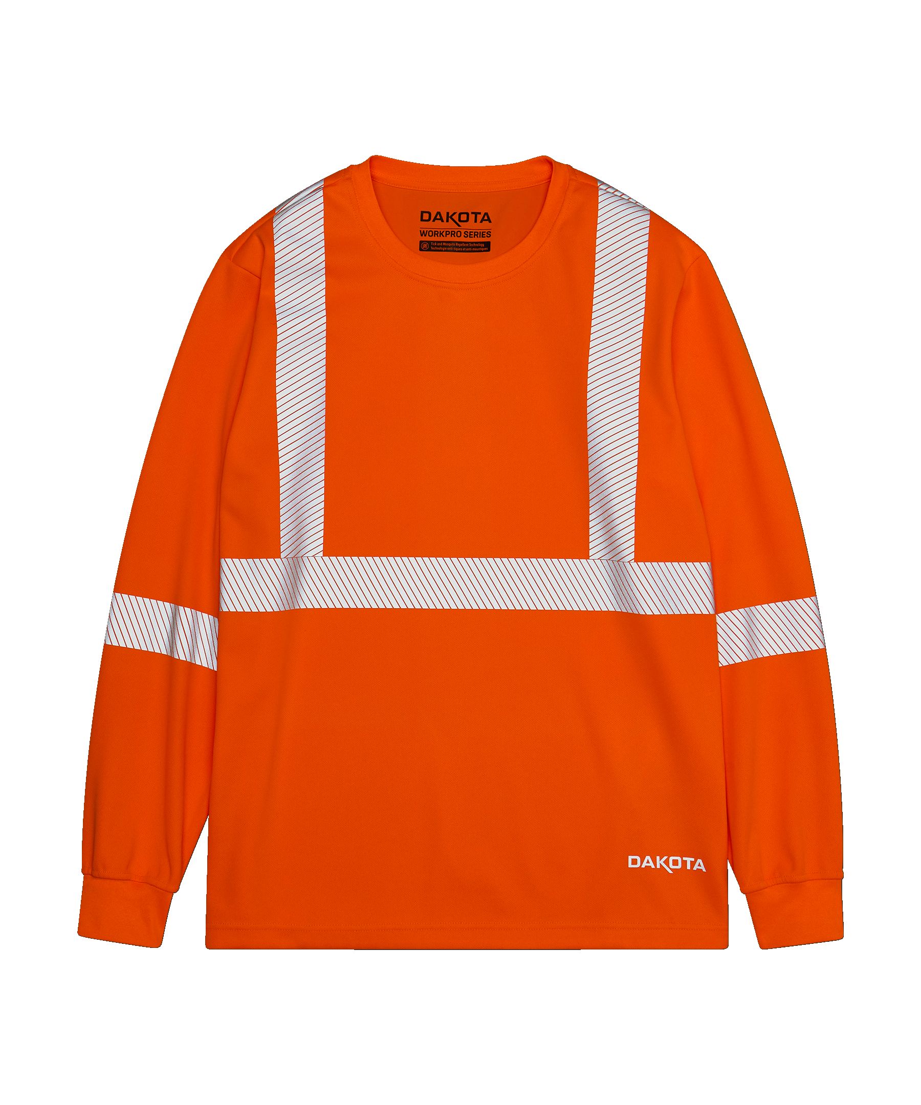 Dakota WorkPro Series Men's Hi-Vis Tick and Mosquito Repellant Long Sleeve Work T Shirt