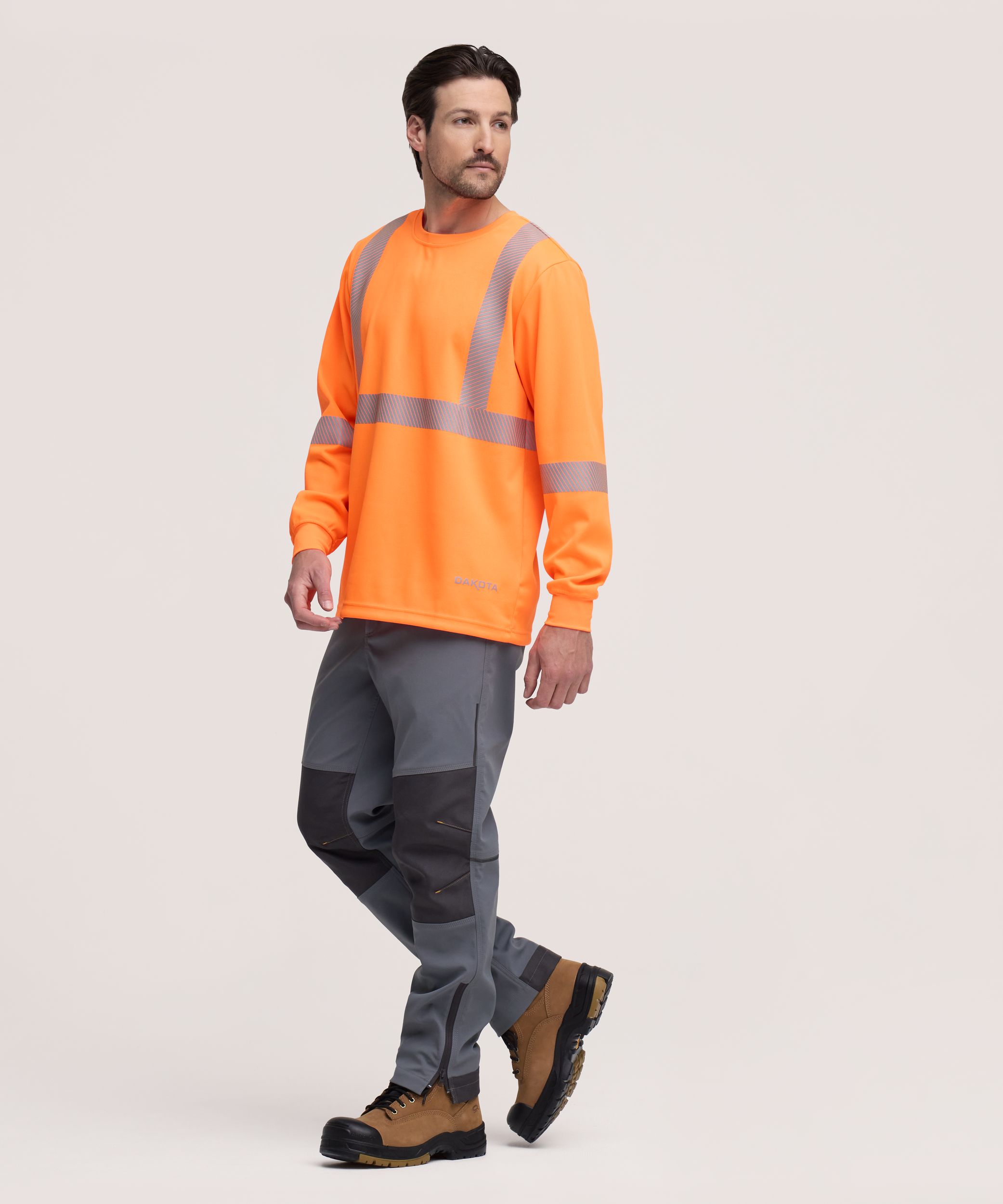 Dakota WorkPro Series Men's Hi-Vis Tick and Mosquito Repellant Long Sleeve Work T Shirt