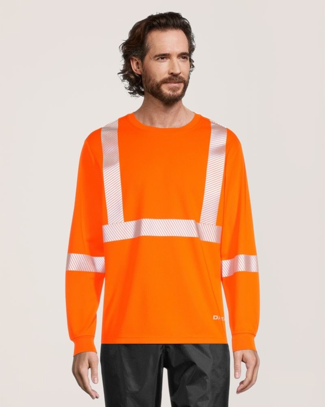 T-shirt de travail haute visibilité à manches longues avec FRESHTECHMD et insectifuge pour hommes, série WorkPro, Dakota