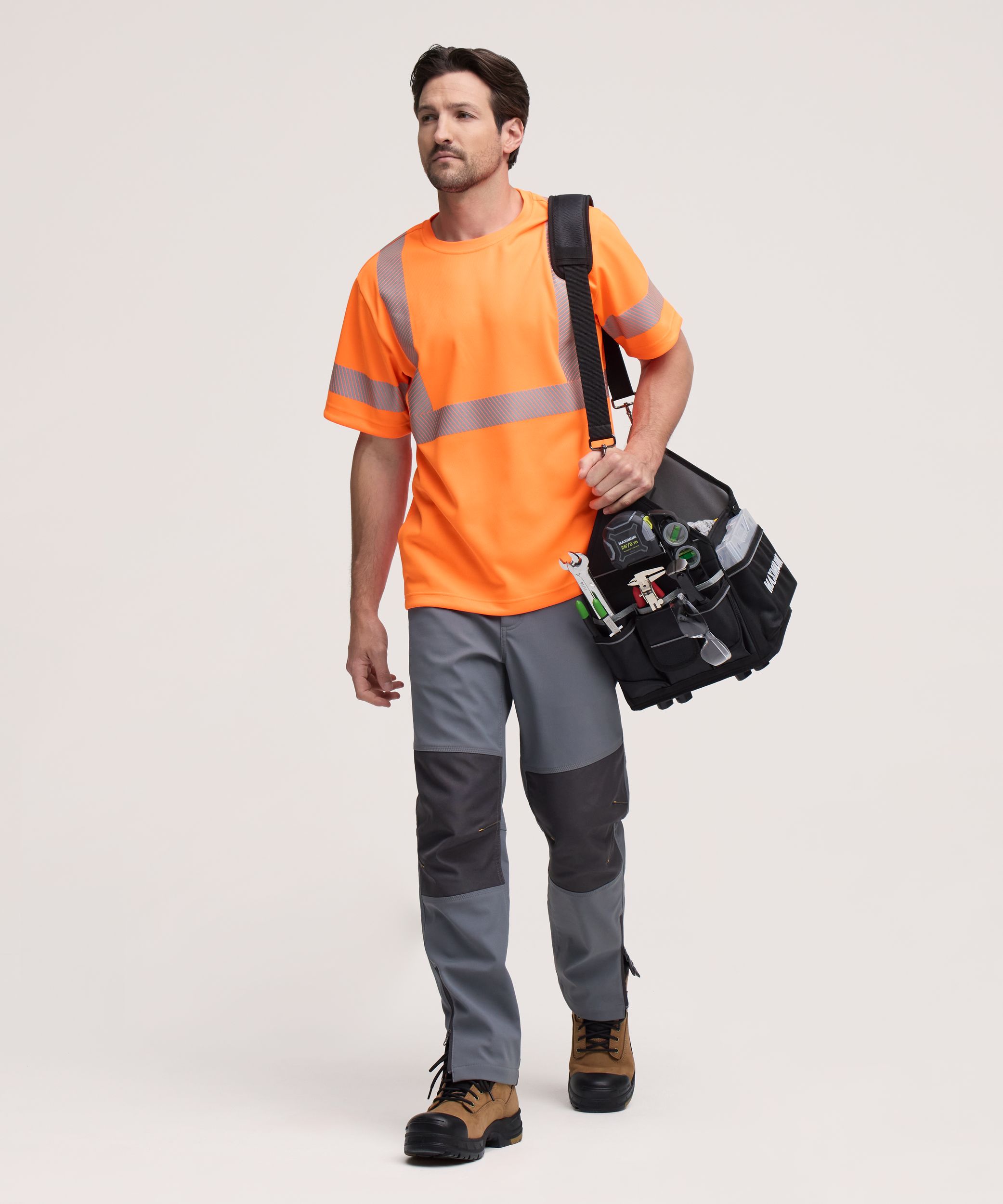 Dakota WorkPro Series Men's Hi-Vis Tick and Mosquito Repellant Short Sleeve Work T Shirt