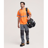 T-shirt de travail haute visibilité à manches courtes avec FRESHTECH et insectifuge pour hommes, série WorkPro, Dakota