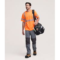 T-shirt de travail haute visibilité à manches courtes avec FRESHTECH et insectifuge pour hommes, série WorkPro, Dakota