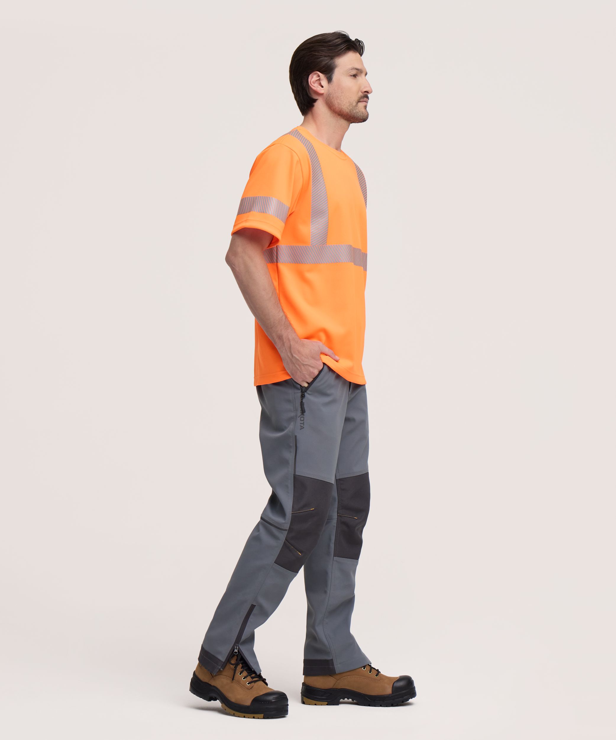 Dakota WorkPro Series Men's Hi-Vis Tick and Mosquito Repellant Short Sleeve Work T Shirt