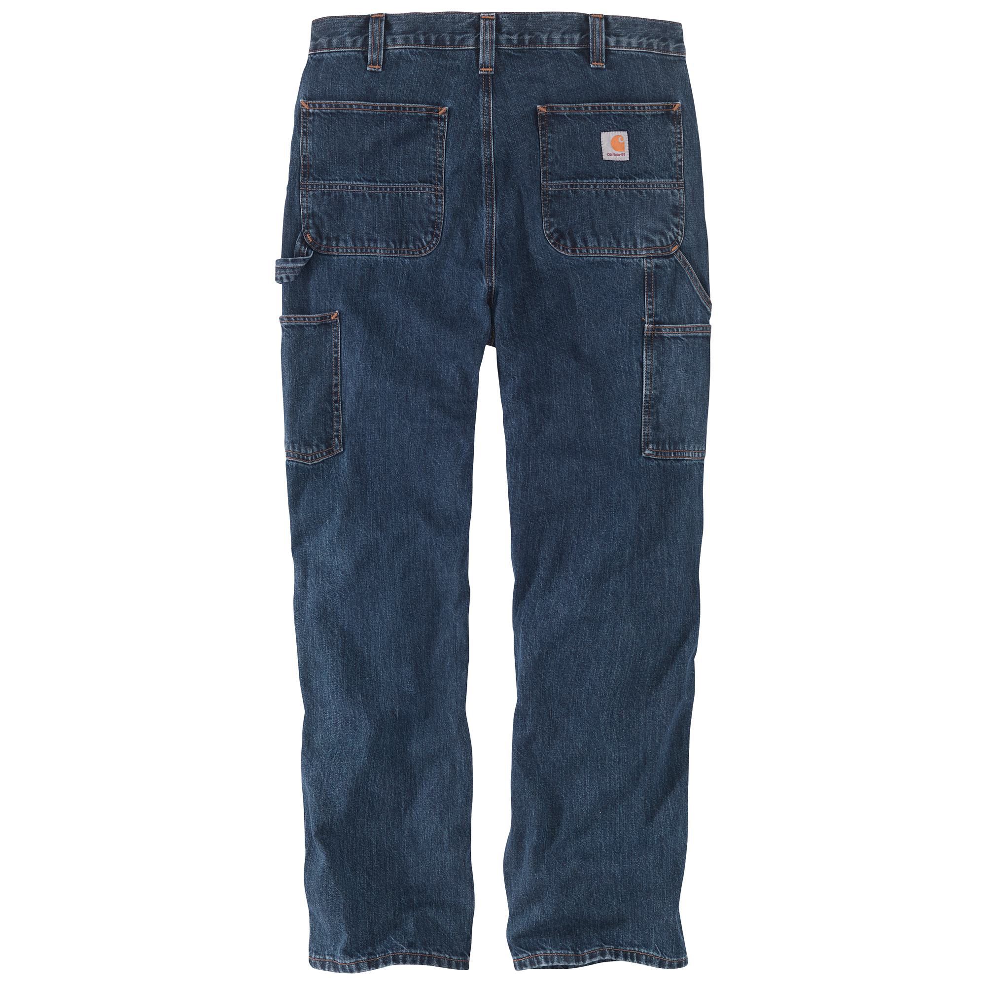 中古 Carhartt DOUBLE FRONT LOGGER PANT Loose Fit Double-Front Logger Dungaree Jean | Carhartt Reworked