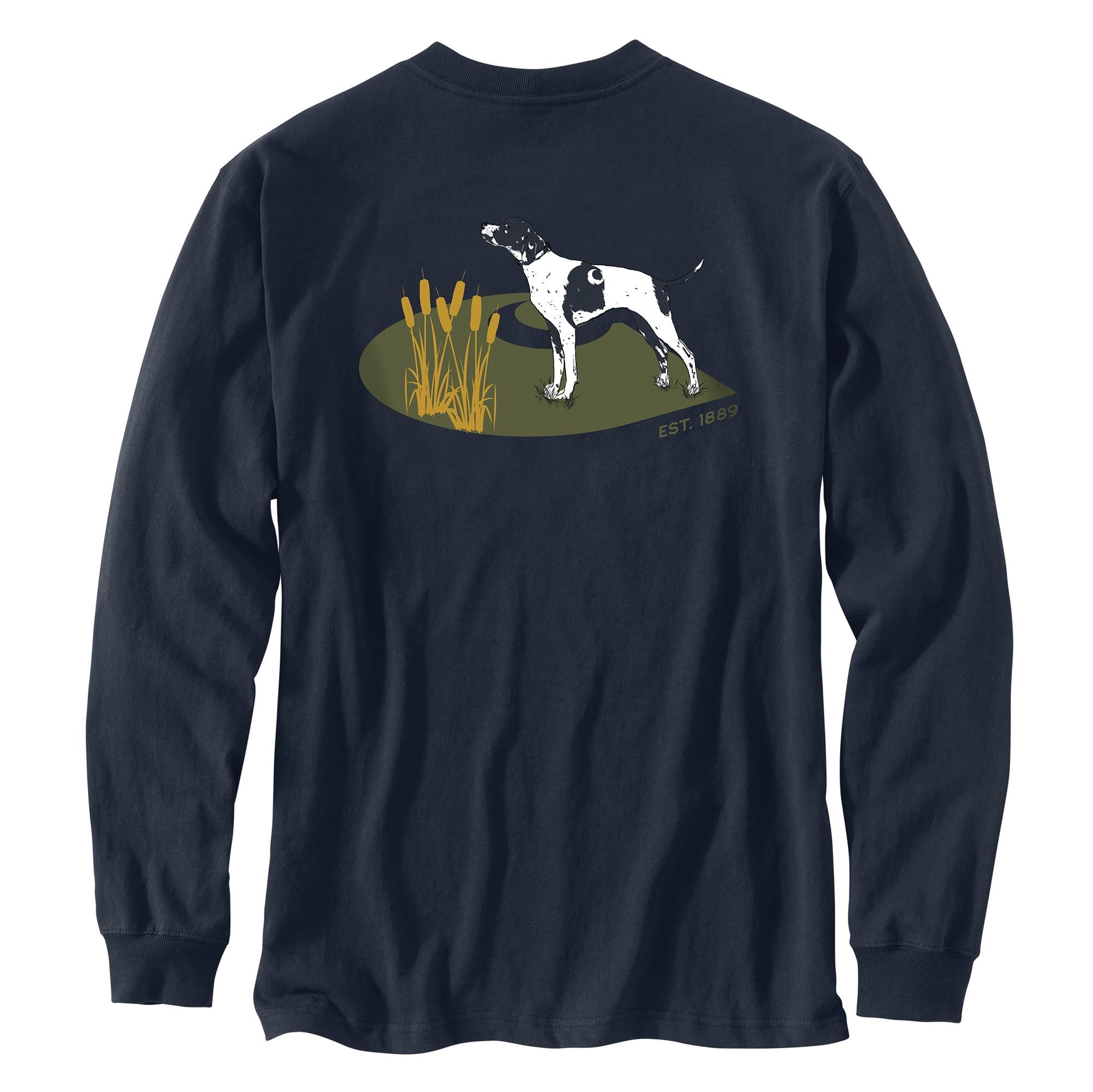 Carhartt Men's Relaxed Fit Heavyweight Long Sleeve Graphic T
