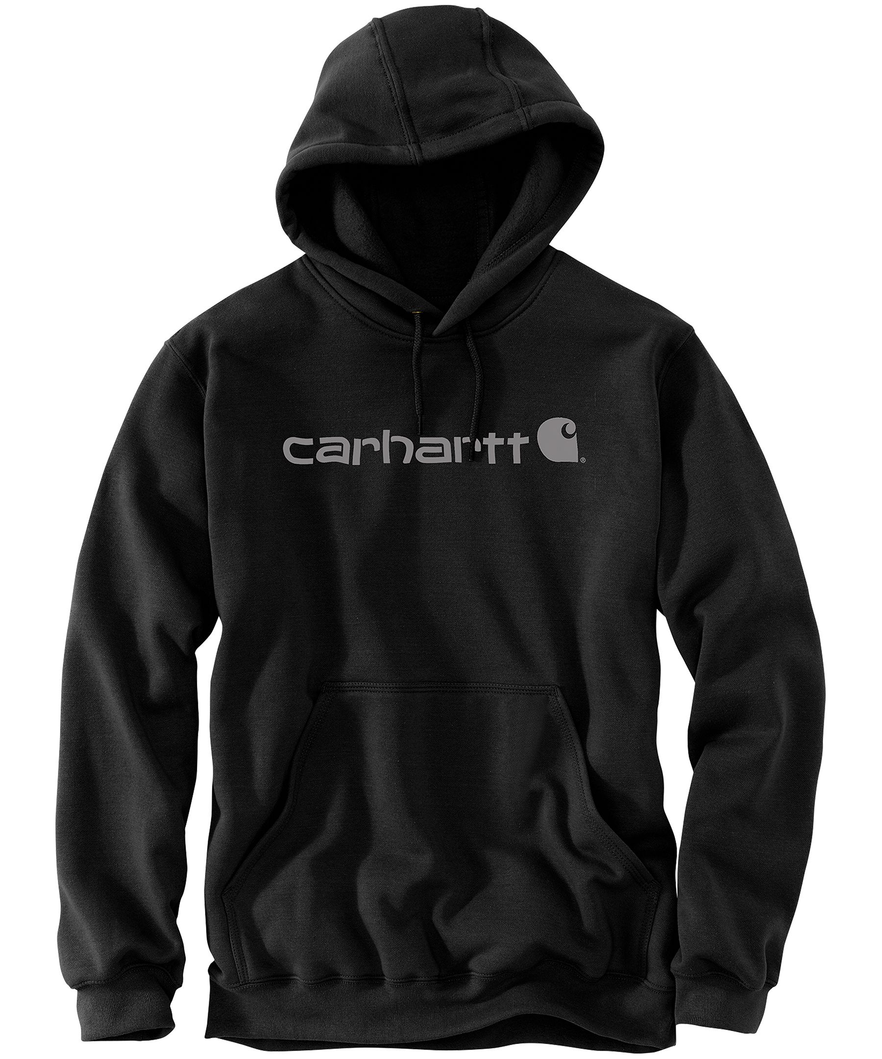 Carhartt Logo Sleeve Carhartt Black Hoodie Mens Midweight Hooded