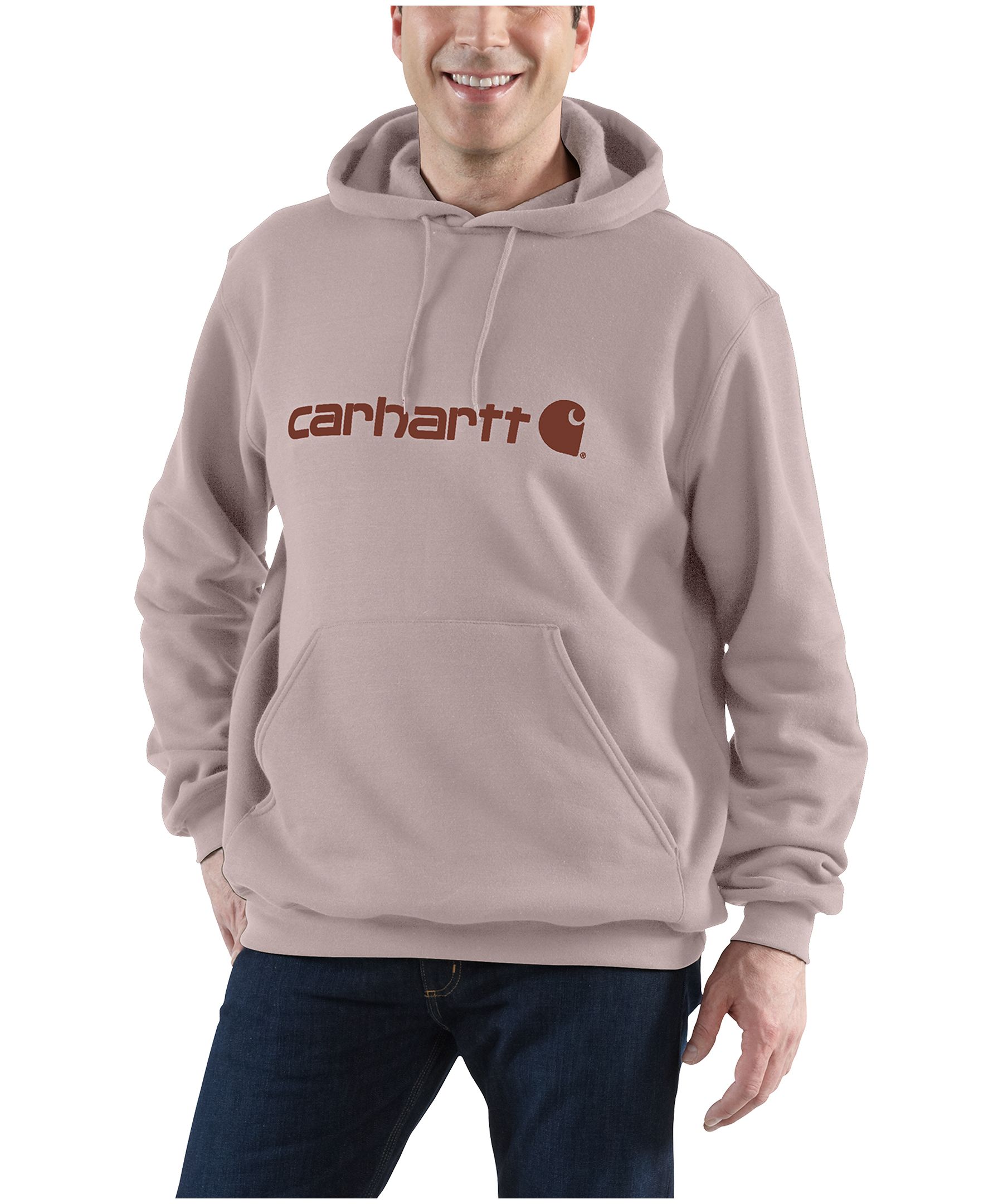 Carhartt Men's Midweight Chest Logo Hoodie Sweatshirt