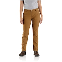 Carhartt Women's The Essential Canvas Double-Front Pants Front_Flat