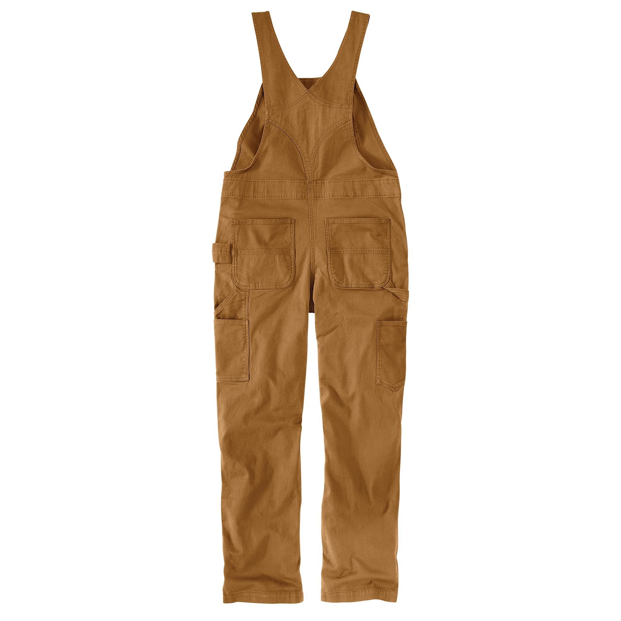 Carhartt Women's Rugged Flex Loose Fit Double Front Canvas Bib Overalls