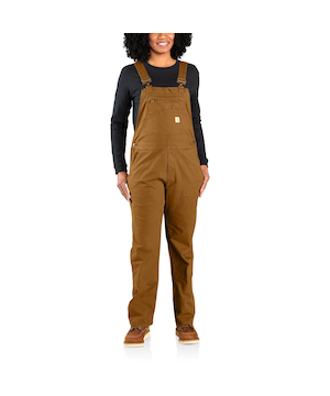 Salopette en toile Rugged Flex à coupe ample et à panneaux avant doubles pour femmes, Carhartt