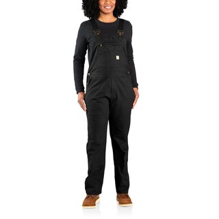 Carhartt Femme robuste Flex Loose Fit Double Avant Toile Bib sur le dessus