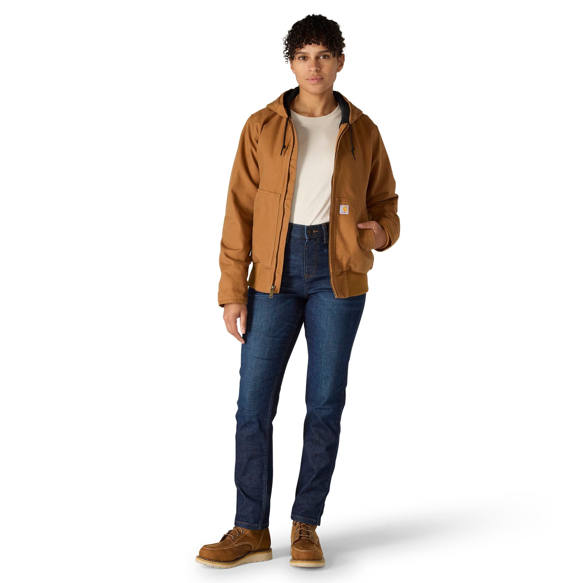 Carhartt Women's Washed Duck Loose Fit Insulated Active Jacket with Hood