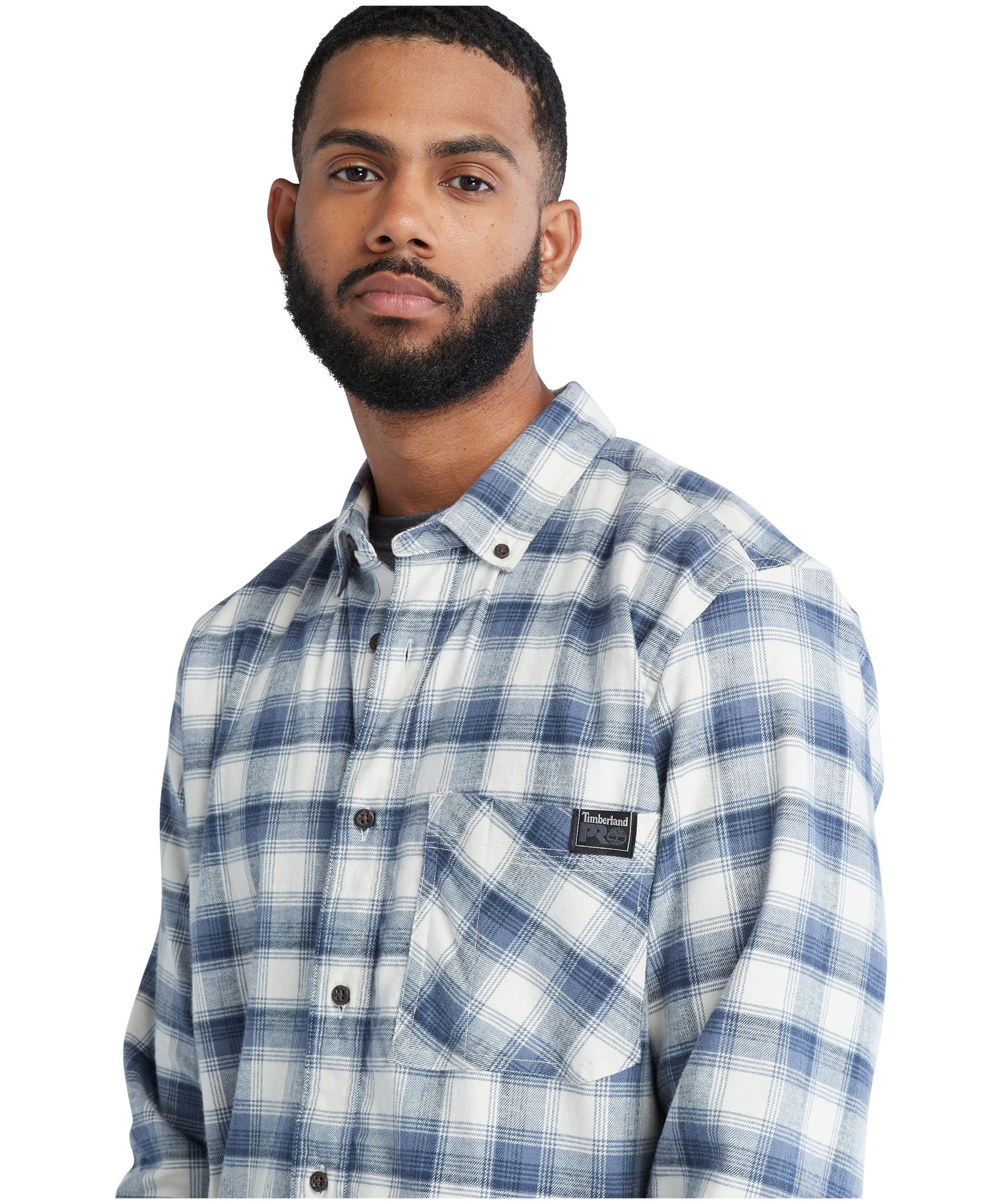 Chemise en flanelle légère à coupe originale et à manches longues pour hommes, Woodfort, Timberland Pro