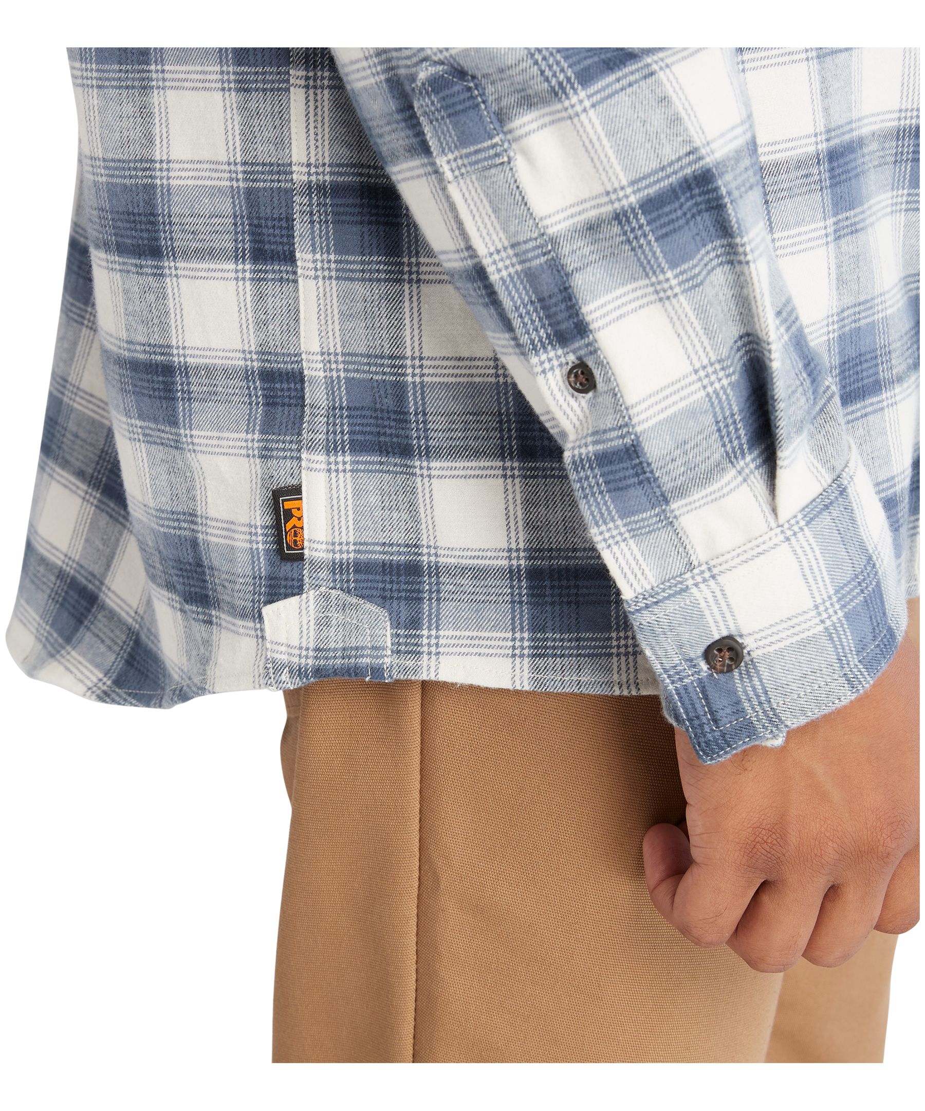 Chemise en flanelle légère à coupe originale et à manches longues pour hommes, Woodfort, Timberland Pro