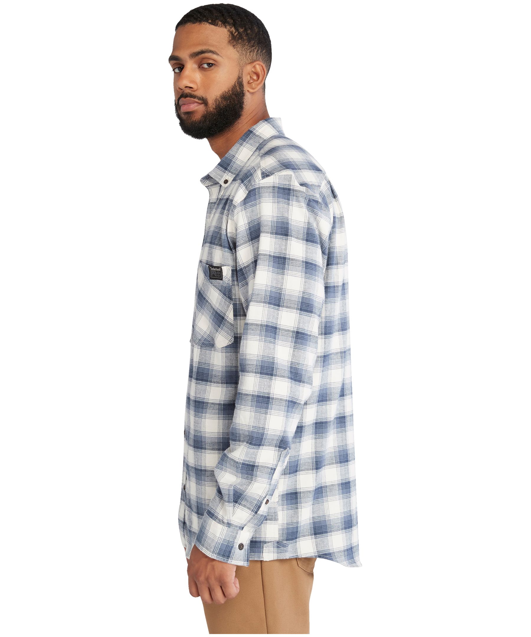Chemise en flanelle légère à coupe originale et à manches longues pour hommes, Woodfort, Timberland Pro
