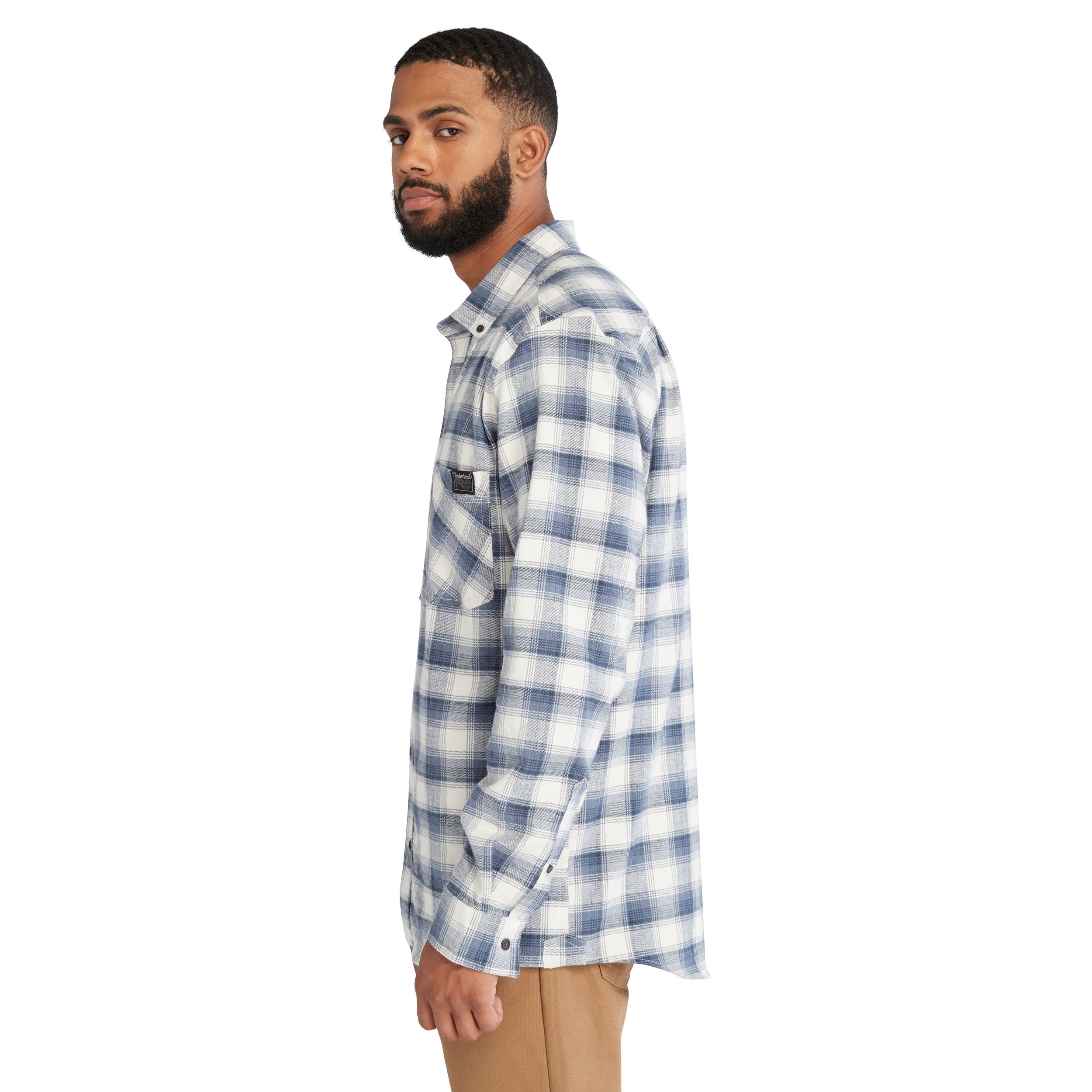 Chemise en flanelle légère à coupe originale et à manches longues pour hommes, Woodfort, Timberland Pro