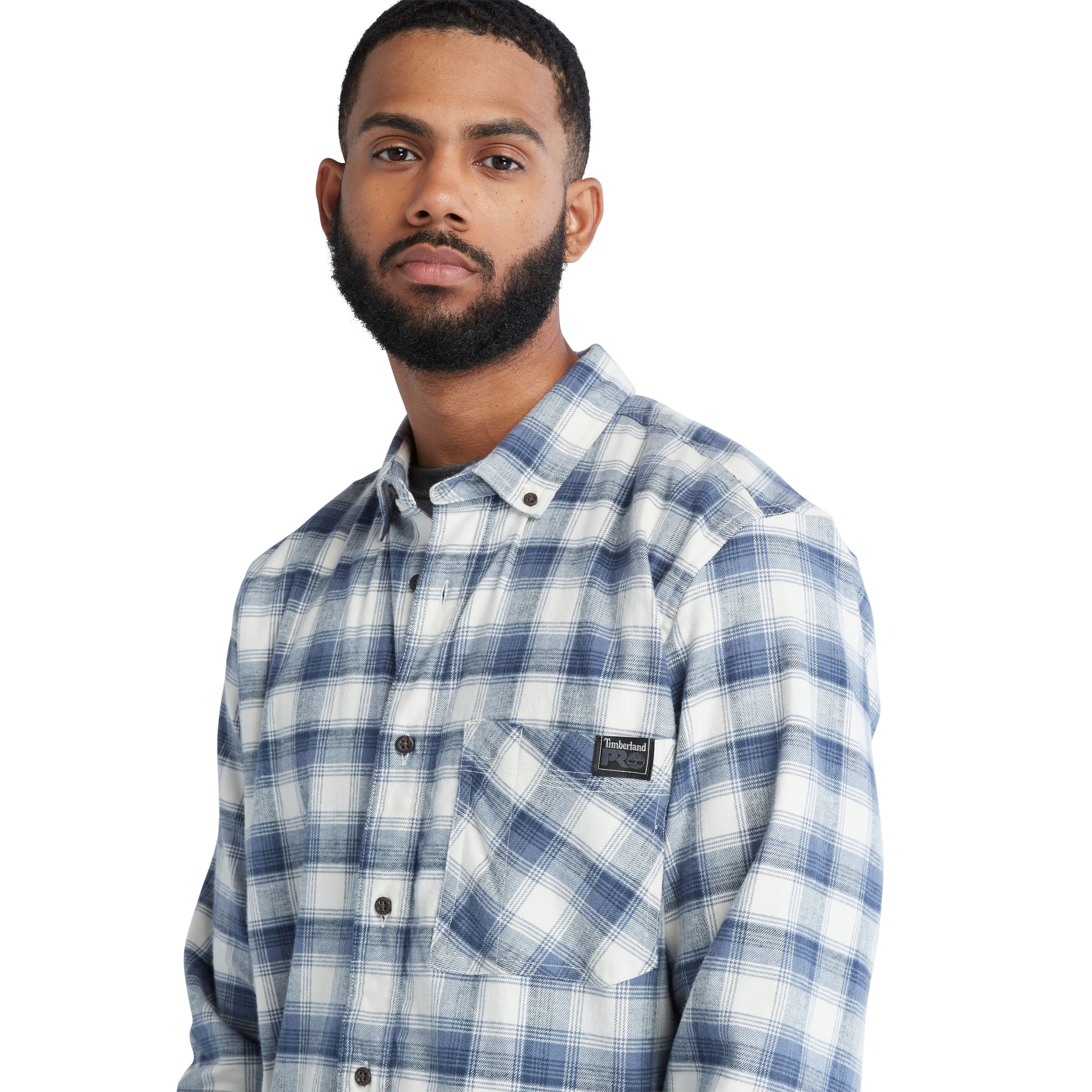 Chemise en flanelle légère à coupe originale et à manches longues pour hommes, Woodfort, Timberland Pro