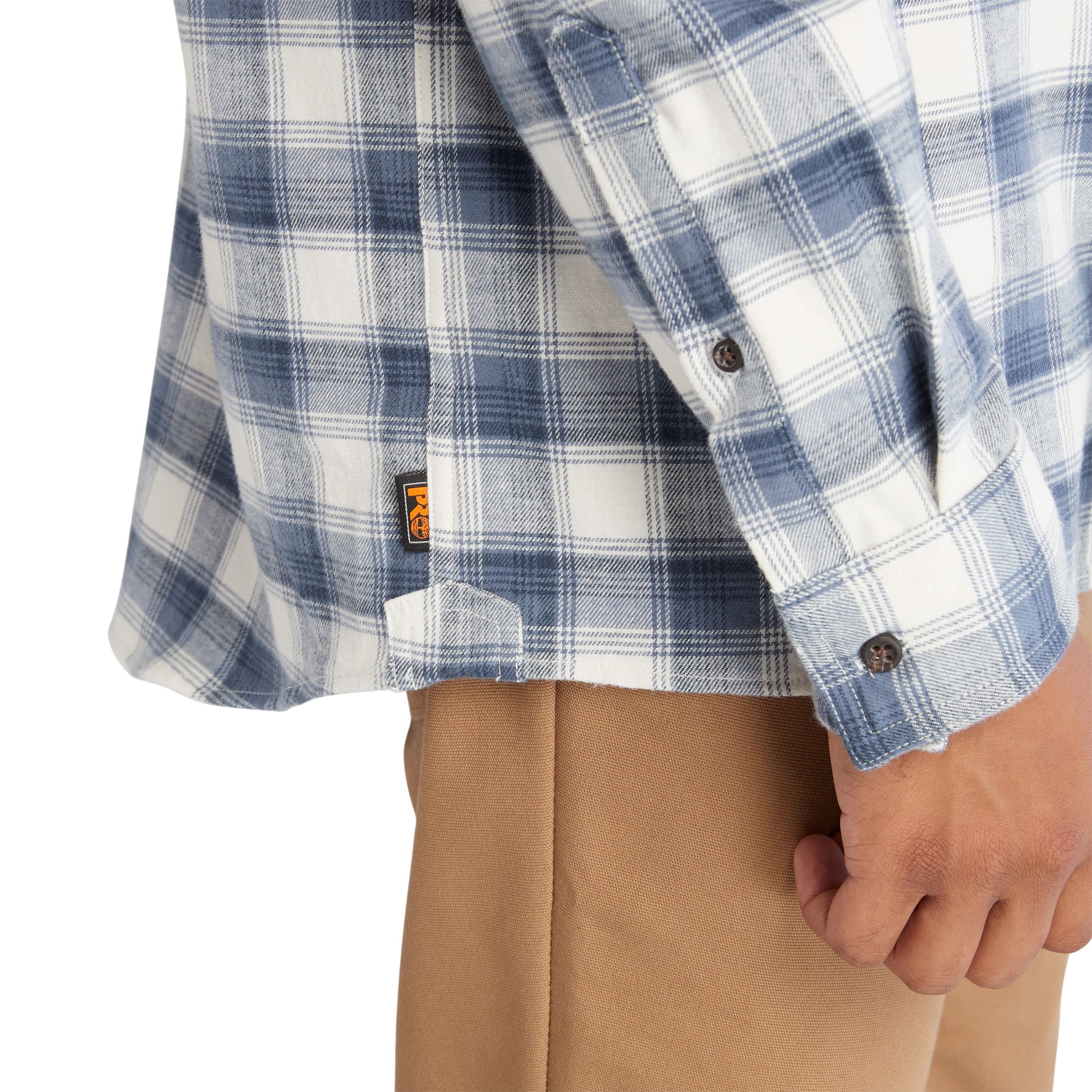 Chemise en flanelle légère à coupe originale et à manches longues pour hommes, Woodfort, Timberland Pro