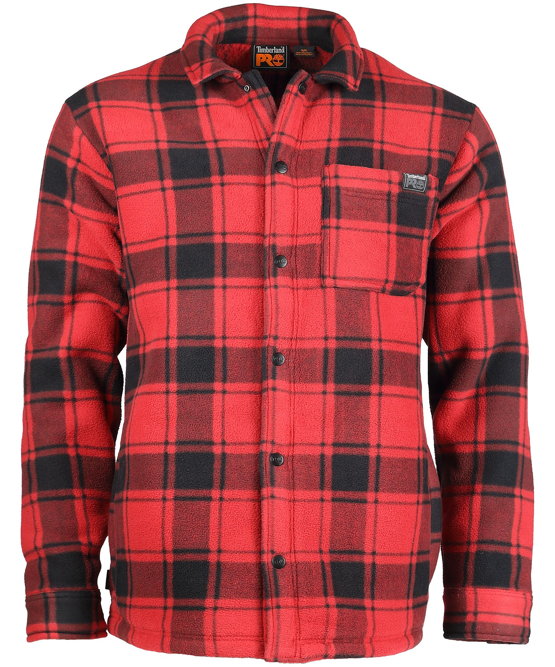 Timberland Pro Men's Gritman Printed Plaid Snap Close Fleece Shirt | Marks