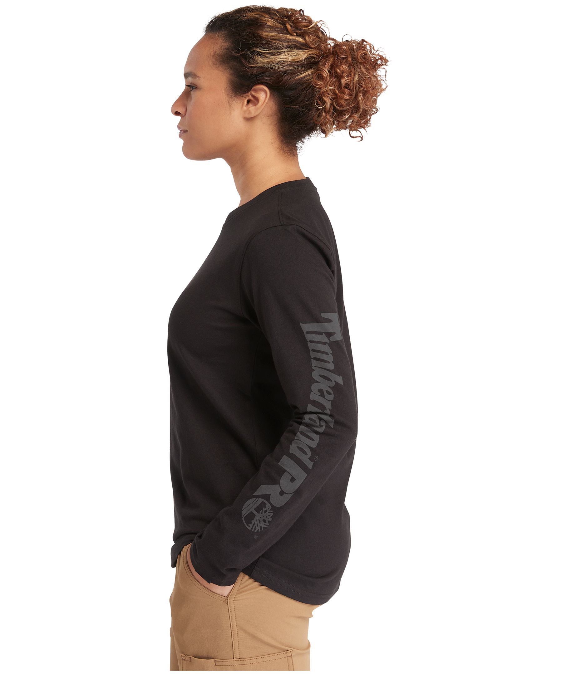 Timberland PRO Women's Sleeve Logo Long Sleeve T Shirt